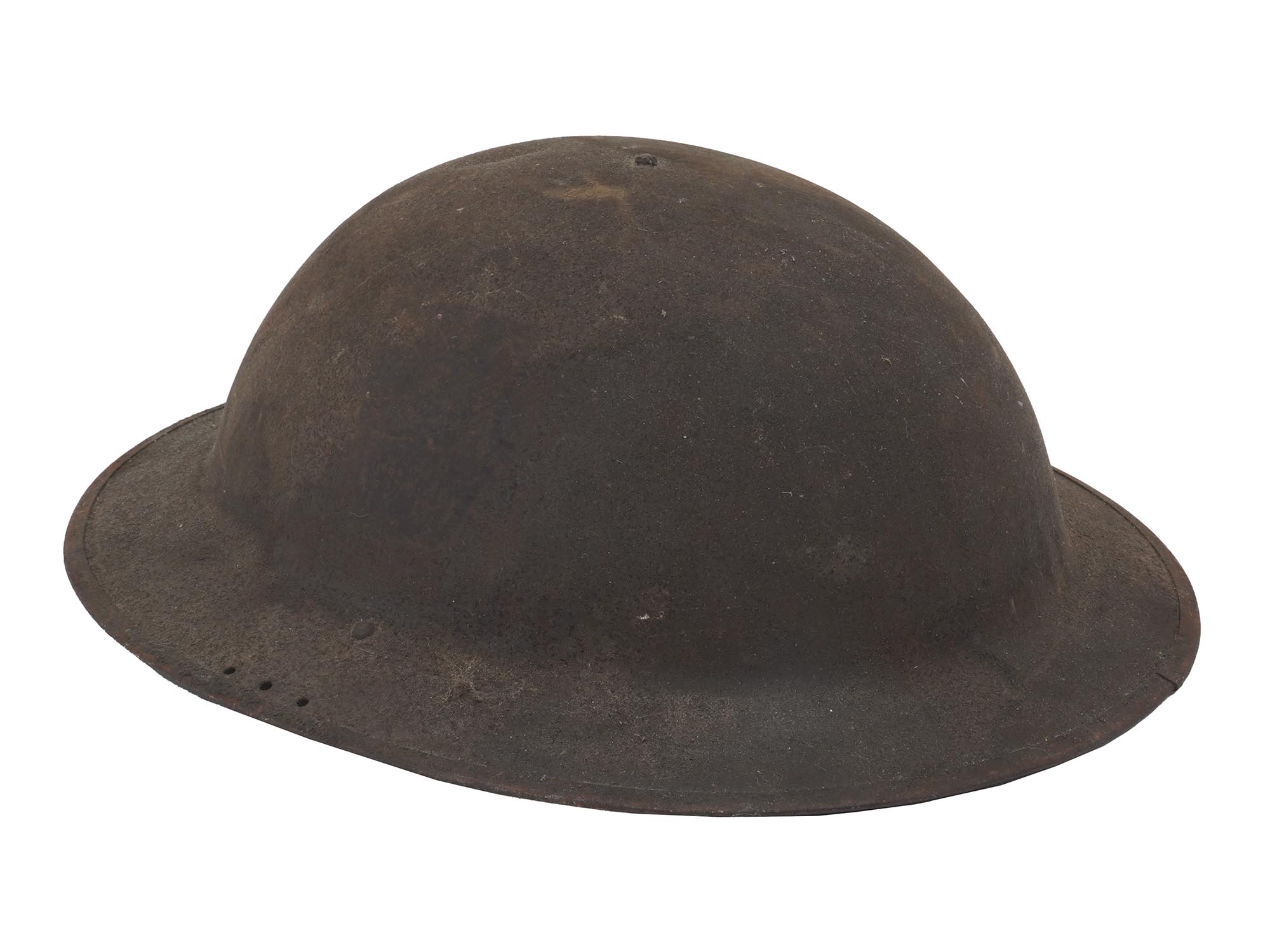 WWI AMERICAN MILITARY DOUGHBOY HELMET MARKED PIC-2